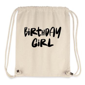 Birthday Girl - Stanley/Stella recycelter Gym Bag - Naturweiß - Vorne