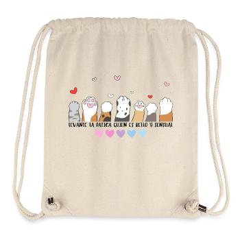 Cats paws hands up - Stanley/Stella Recycled Gym Bag - natural - Front