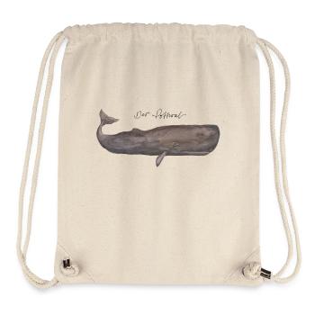 The Sperm Whale Watercolor - Stanley/Stella Recycled Gym Bag - natural - Front