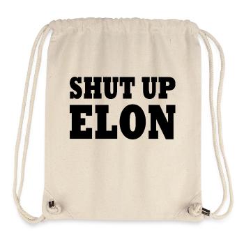 shut up elon - Stanley/Stella recycelter Gym Bag - Naturweiß - Vorne