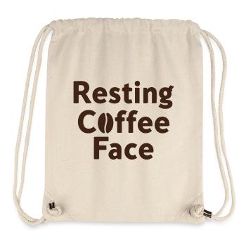 Resting Coffee Face Kaffeeliebe - Stanley/Stella recycelter Gym Bag - Naturweiß - Vorne