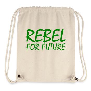 Rebel for future - Stanley/Stella recycelter Gym Bag - Naturweiß - Vorne