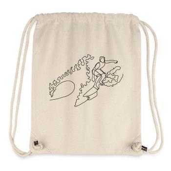 Wellenreiten - Stanley/Stella recycelter Gym Bag - Naturweiß - Vorne