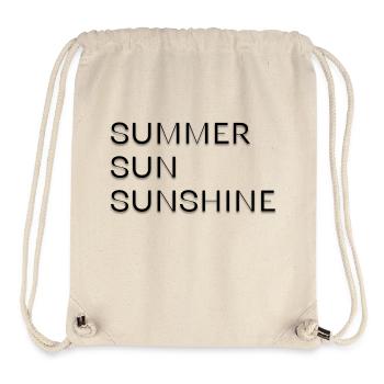 Summer Sun Sunshine Sommer Sonne Sonnenschein - Stanley/Stella recycelter Gym Bag - Naturweiß - Vorne