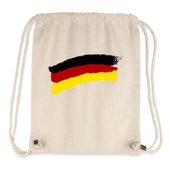 GermanyFlag as brushstrokes - Stanley/Stella Recycled Gym Bag - natural - Front