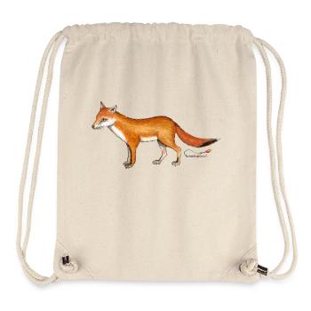 Fox (Vulpes vulpes) - Stanley/Stella Recycled Gym Bag - natural - Front