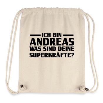 Vorname Andreas - Stanley/Stella recycelter Gym Bag - Naturweiß - Vorne