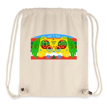 Vintage Retro Gaming Controller - Stanley/Stella recycelter Gym Bag - Naturweiß - Vorne