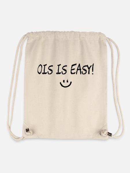 Ois is easy! Bayerischer Spruch - Stanley/Stella recycelter Gym Bag - Naturweiß