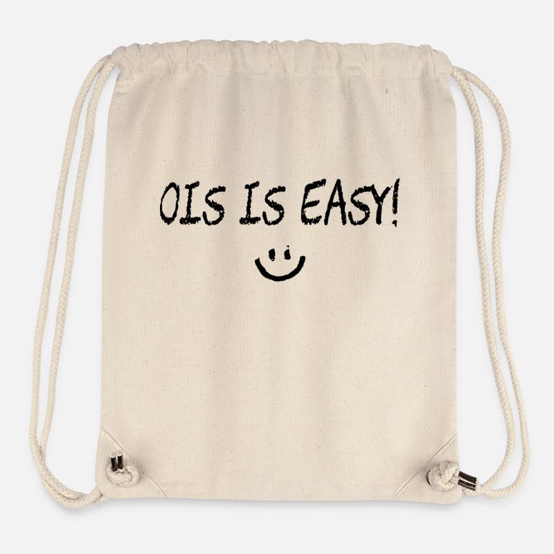 Ois is easy! Bayerischer Spruch - Stanley/Stella recycelter Gym Bag - Naturweiß