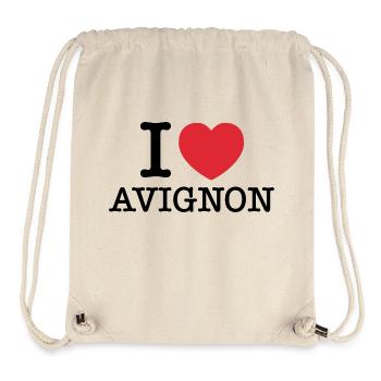 Ich liebe Avignon | Avignon | I Herz Avignon - Stanley/Stella recycelter Gym Bag - Naturweiß - Vorne