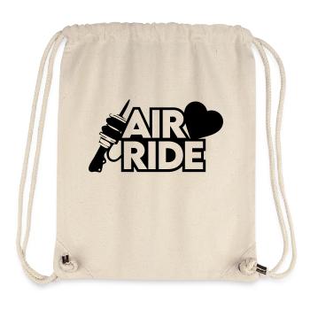 Airride Liebe Herz - Stanley/Stella recycelter Gym Bag - Naturweiß - Vorne