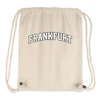 Frankfurt logo: Cosmopolitan collegiate design - Stanley/Stella Recycled Gym Bag - natural - Front