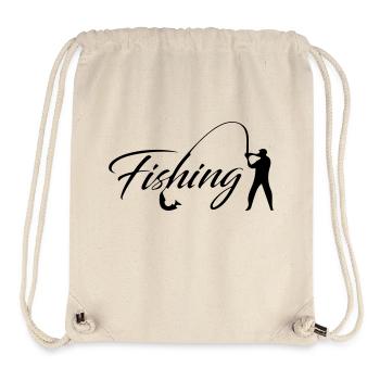 fishing - Stanley/Stella Recycled Gym Bag - natural - Front