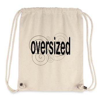 oversized Gen Z Streetwear y2k 80xs 90s - Stanley/Stella Recycled Gym Bag - natural - Front