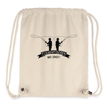 fliegenfischen - Stanley/Stella recycelter Gym Bag - Naturweiß - Vorne