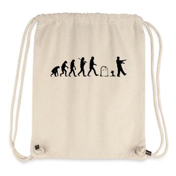 Evolution - Sac à cordon recyclé Stanley/Stella - blanc naturel - Devant