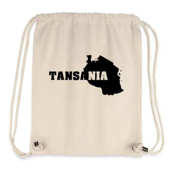 Tanzanie (ID: 002004) - Sac à cordon recyclé Stanley/Stella - blanc naturel - Devant