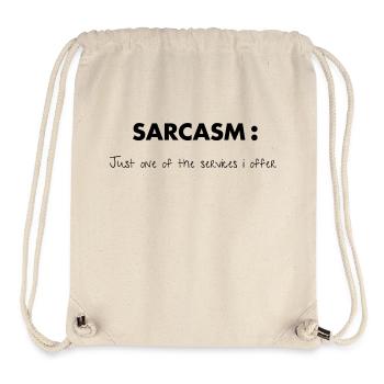 Sarcasm - Stanley/Stella Recycled Gym Bag - natural - Front
