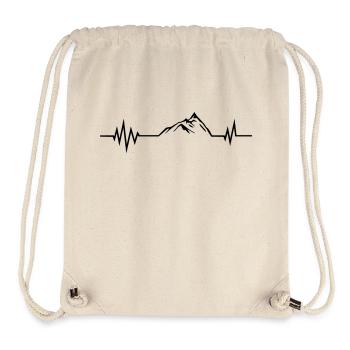 mountain pulse design - Stanley/Stella recycelter Gym Bag - Naturweiß - Vorne