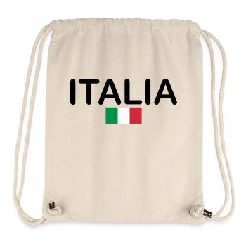 Italie - Sac à cordon recyclé Stanley/Stella - blanc naturel - Devant