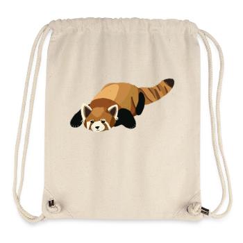 Panda Roux - Sac à cordon recyclé Stanley/Stella - blanc naturel - Devant