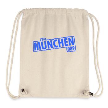 München - 089 - Bayern - Isar - bayrisch - Stanley/Stella recycelter Gym Bag - Naturweiß - Vorne