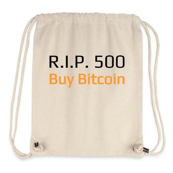 R.I.P. 500 Acheter Bitcoin - Sac à cordon recyclé Stanley/Stella - blanc naturel - Devant