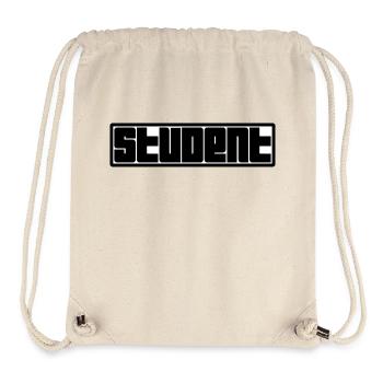 Logo de l’étudiant - Sac à cordon recyclé Stanley/Stella - blanc naturel - Devant