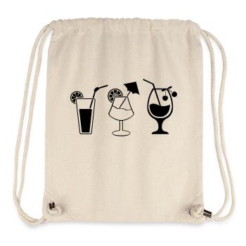 cocktails - Stanley/Stella recycelter Gym Bag - Naturweiß - Vorne