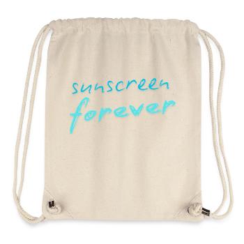 Sunscreen forever - Stanley/Stella Recycled Gym Bag - natural - Front