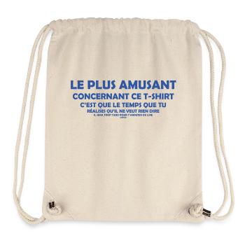 Humour ! - Sac à cordon recyclé Stanley/Stella - blanc naturel - Devant