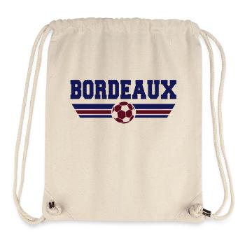 Bordeaux Fußball 2013 - Stanley/Stella recycelter Gym Bag - Naturweiß - Vorne