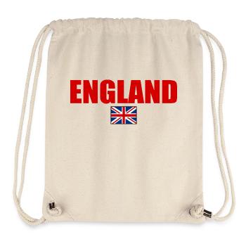 ANGLETERRE ANGLAIS DRAPEAU BRITANNIQUE - Sac à cordon recyclé Stanley/Stella - blanc naturel - Devant