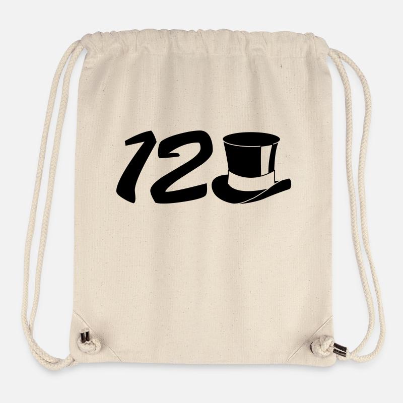 12 Zylinder - Stanley/Stella recycelter Gym Bag - Naturweiß