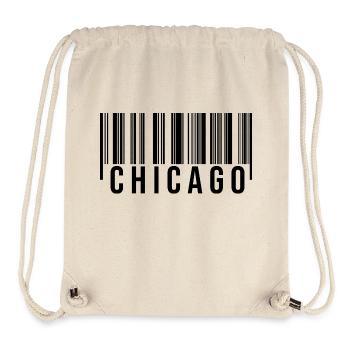 Code-barres Chicago - Sac à cordon recyclé Stanley/Stella - blanc naturel - Devant