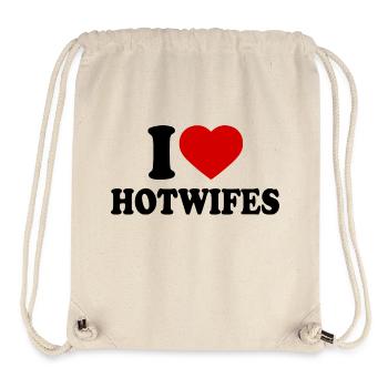 I love hotwifes - Stanley/Stella Recycled Gym Bag - natural - Front