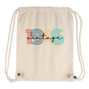 1946 Vintage Retro - Stanley/Stella Recycled Gym Bag - natural - Front