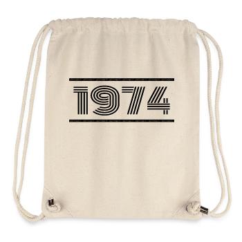 1974 Jahrgang 1974 51. Jubiläum 1974 Retro 1974 - Stanley/Stella recycelter Gym Bag - Naturweiß - Vorne