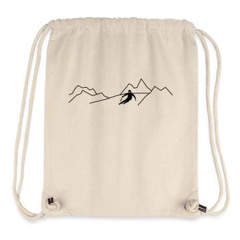 alpine skiing - Stanley/Stella recycelter Gym Bag - Naturweiß - Vorne
