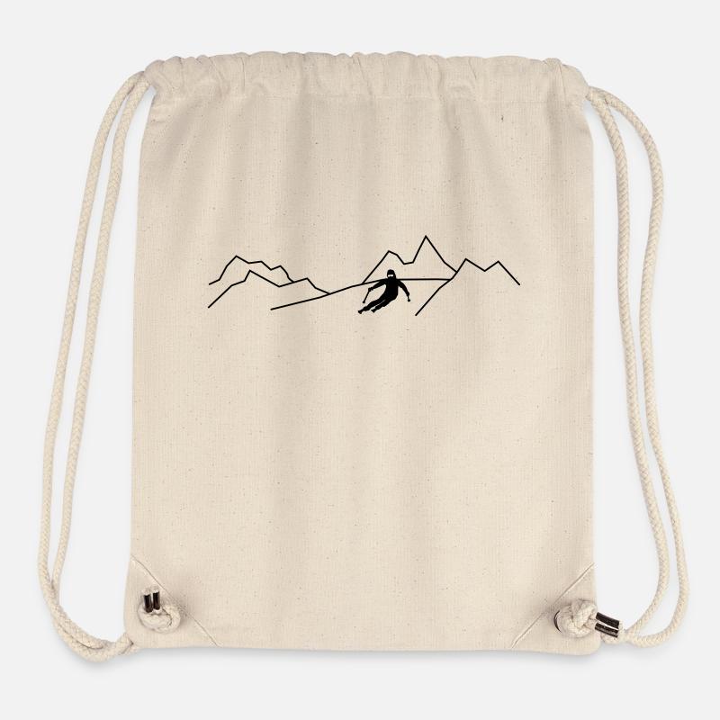 alpine skiing - Stanley/Stella recycelter Gym Bag - Naturweiß