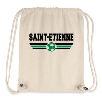 Saint-Etienne foot - Sac à cordon recyclé Stanley/Stella - blanc naturel - Devant
