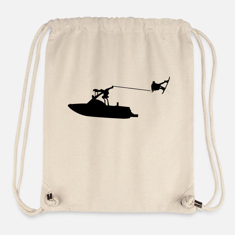 wakeboat_4 - Stanley/Stella recycelter Gym Bag - Naturweiß