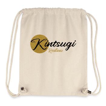 Kintsugi-Vers01-black - Stanley/Stella recycelter Gym Bag - Naturweiß - Vorne