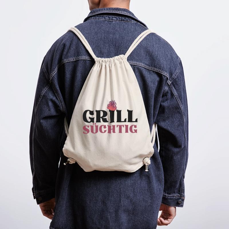GRILLSÜCHTIG (1) Stanley/Stella recycelter Gym Bag