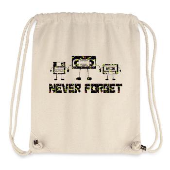 Music, Retro, Heavy Metal, Hard Rock, Punk, Vinyl, Pop - Stanley/Stella Recycled Gym Bag - natural - Front