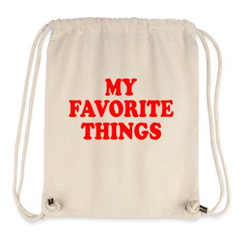 my favorite things - Sac à cordon recyclé Stanley/Stella - blanc naturel - Devant