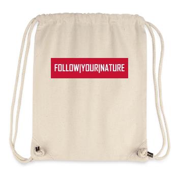 Follow Your Nature - Stanley/Stella recycelter Gym Bag - Naturweiß - Vorne