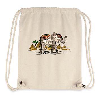 Elefant - Stanley/Stella recycelter Gym Bag - Naturweiß - Vorne