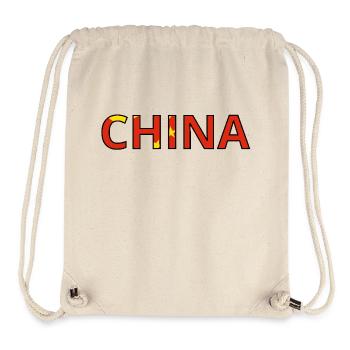 China Flag - Stanley/Stella Recycled Gym Bag - natural - Front